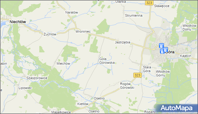 mapa Gola Górowska, Gola Górowska na mapie Targeo