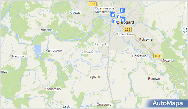 mapa Łęczenko, Łęczenko na mapie Targeo