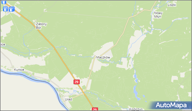 mapa Maczków, Maczków na mapie Targeo