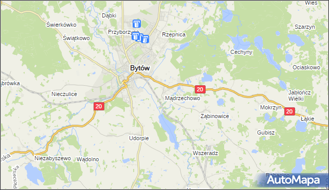 mapa Mądrzechowo, Mądrzechowo na mapie Targeo