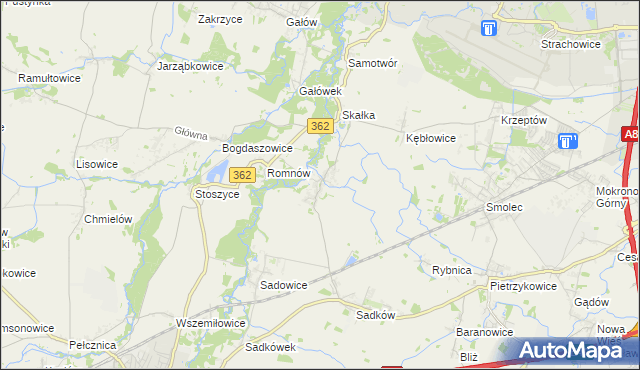 mapa Małkowice gmina Kąty Wrocławskie, Małkowice gmina Kąty Wrocławskie na mapie Targeo