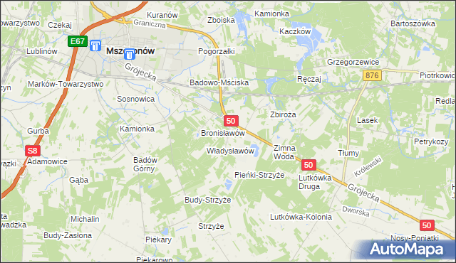 mapa Marianka gmina Mszczonów, Marianka gmina Mszczonów na mapie Targeo