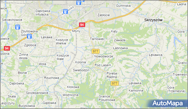 mapa Nowodworze, Nowodworze na mapie Targeo