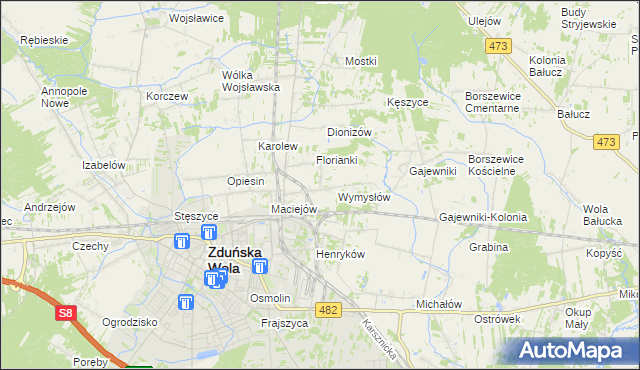 mapa Ochraniew, Ochraniew na mapie Targeo