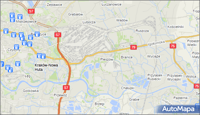 mapa Pleszów, Pleszów na mapie Targeo