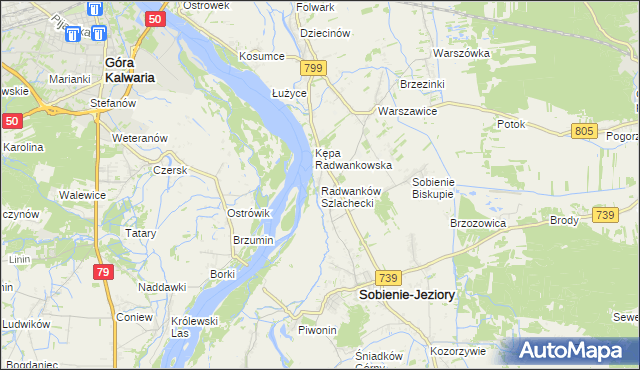 mapa Radwanków Szlachecki, Radwanków Szlachecki na mapie Targeo