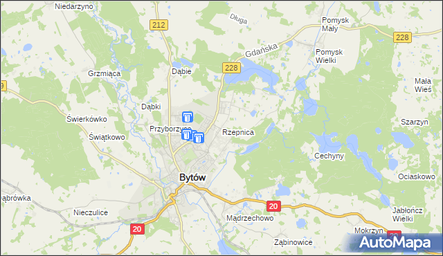 mapa Rzepnica, Rzepnica na mapie Targeo