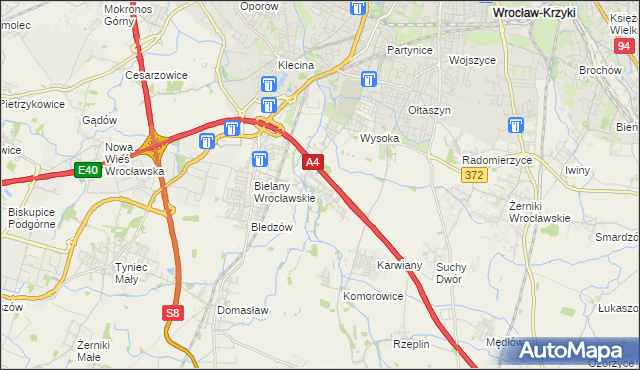 mapa Ślęza, Ślęza na mapie Targeo