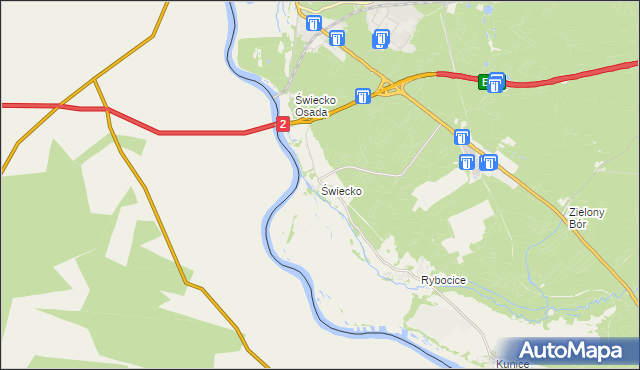 mapa Świecko, Świecko na mapie Targeo