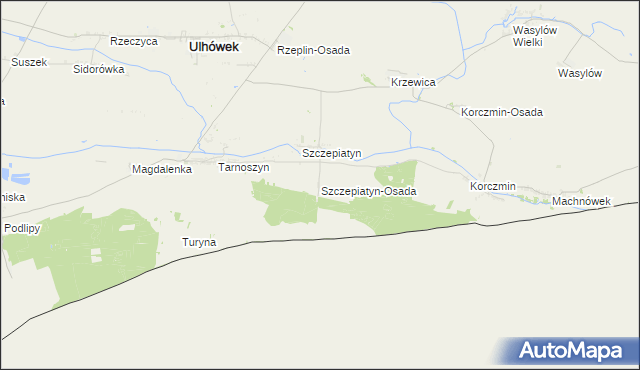 mapa Szczepiatyn-Osada, Szczepiatyn-Osada na mapie Targeo