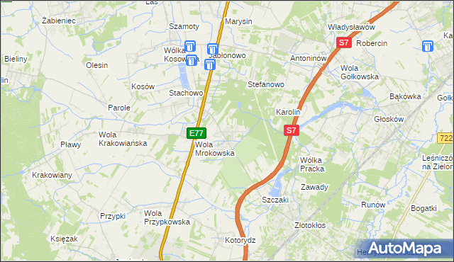 mapa Warszawianka, Warszawianka na mapie Targeo