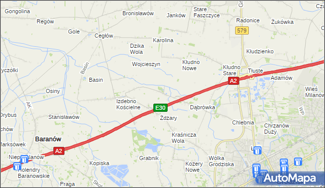 mapa Zabłotnia, Zabłotnia na mapie Targeo
