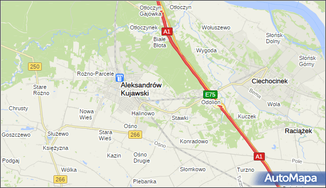 mapa Łazieniec, Łazieniec na mapie Targeo