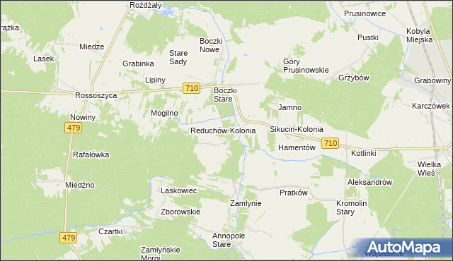 mapa Babiniec gmina Szadek, Babiniec gmina Szadek na mapie Targeo