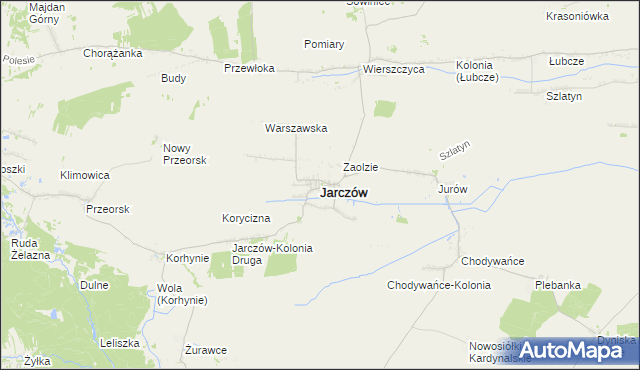 mapa Jarczów, Jarczów na mapie Targeo