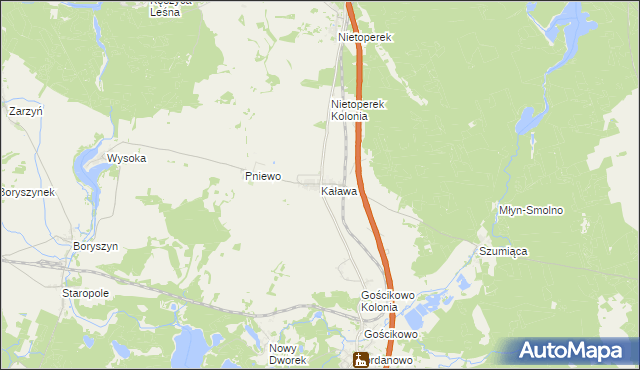 mapa Kaława, Kaława na mapie Targeo