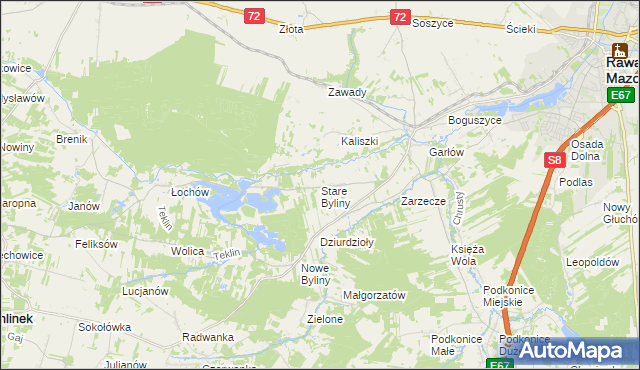 mapa Stare Byliny, Stare Byliny na mapie Targeo