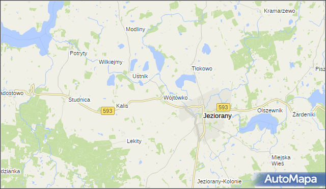 mapa Wójtówko, Wójtówko na mapie Targeo