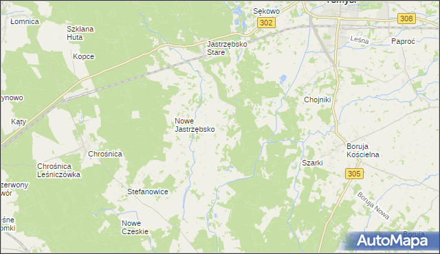 mapa Grubsko, Grubsko na mapie Targeo