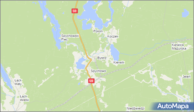 mapa Bystrz, Bystrz na mapie Targeo