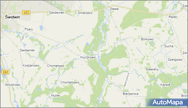 mapa Kluczkówko, Kluczkówko na mapie Targeo