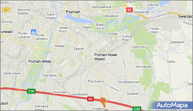 mapa Franowo, Franowo na mapie Targeo