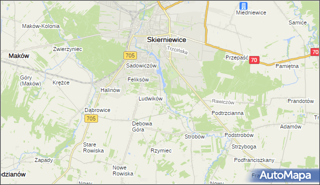 mapa Balcerów, Balcerów na mapie Targeo