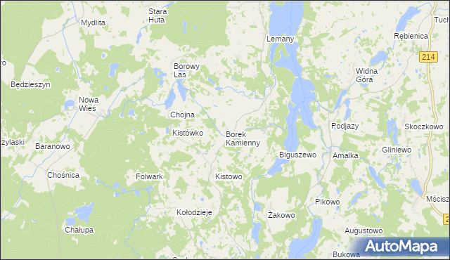 mapa Borek Kamienny, Borek Kamienny na mapie Targeo