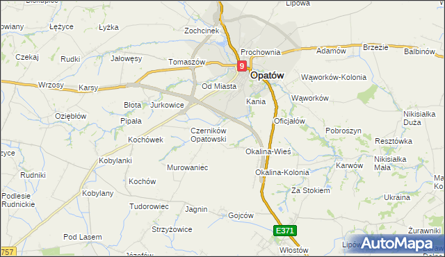 mapa Czerników Karski, Czerników Karski na mapie Targeo