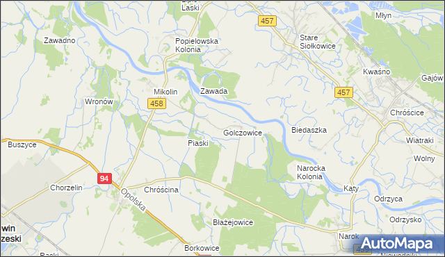 mapa Golczowice gmina Lewin Brzeski, Golczowice gmina Lewin Brzeski na mapie Targeo