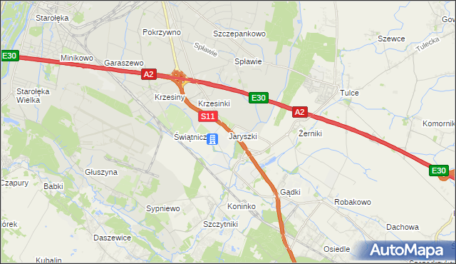 mapa Jaryszki, Jaryszki na mapie Targeo