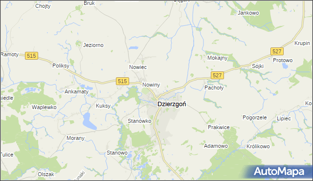 mapa Judyty gmina Dzierzgoń, Judyty gmina Dzierzgoń na mapie Targeo