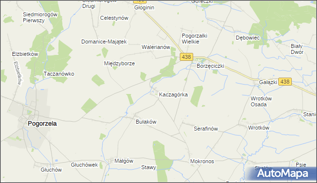 mapa Kaczagórka, Kaczagórka na mapie Targeo