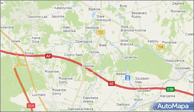 mapa Kolonia Głowa, Kolonia Głowa na mapie Targeo