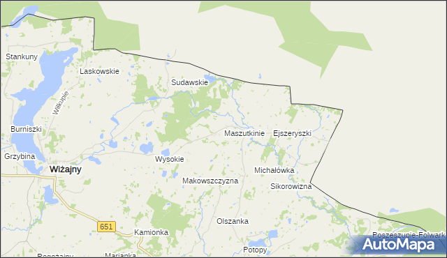 mapa Maszutkinie, Maszutkinie na mapie Targeo