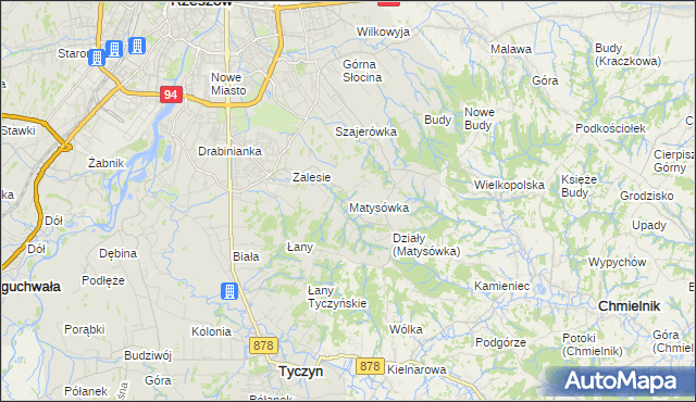 mapa Matysówka, Matysówka na mapie Targeo