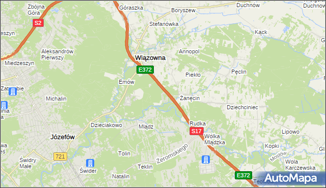 mapa Radiówek, Radiówek na mapie Targeo