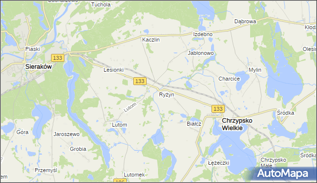 mapa Ryżyn, Ryżyn na mapie Targeo