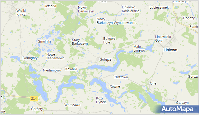 mapa Sobącz, Sobącz na mapie Targeo