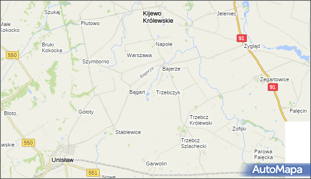 mapa Trzebczyk, Trzebczyk na mapie Targeo