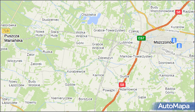 mapa Zdzieszyn, Zdzieszyn na mapie Targeo