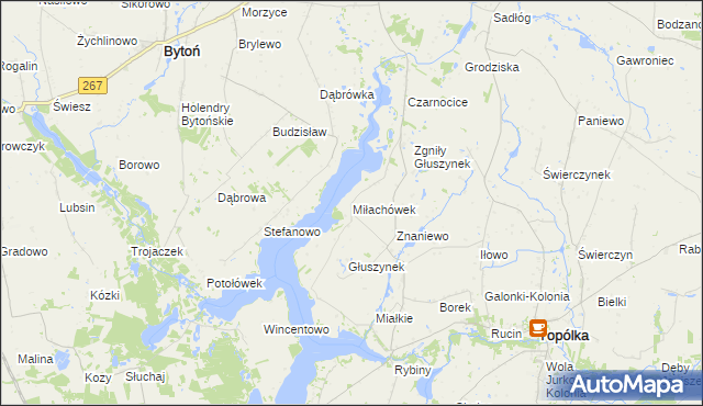 mapa Miłachówek, Miłachówek na mapie Targeo