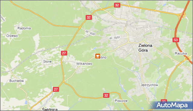 mapa Rybno gmina Świdnica, Rybno gmina Świdnica na mapie Targeo