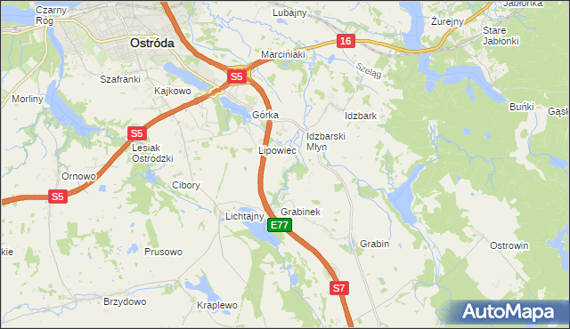 mapa Wólka Lichtajńska, Wólka Lichtajńska na mapie Targeo