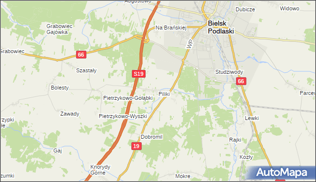 mapa Piliki, Piliki na mapie Targeo