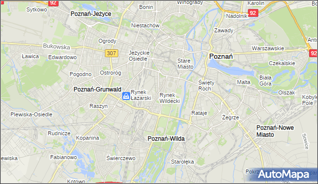 mapa Rynek Wildecki, Rynek Wildecki na mapie Targeo