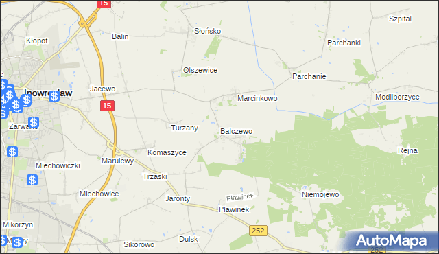 mapa Balczewo, Balczewo na mapie Targeo