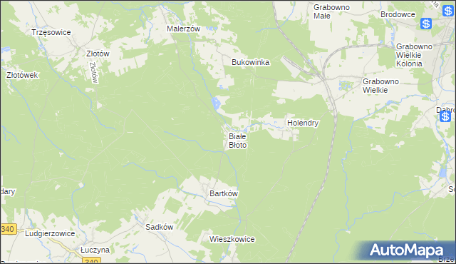 mapa Białe Błoto gmina Dobroszyce, Białe Błoto gmina Dobroszyce na mapie Targeo