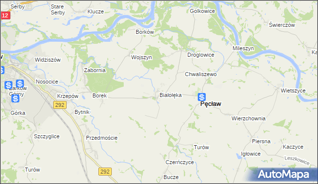 mapa Białołęka, Białołęka na mapie Targeo