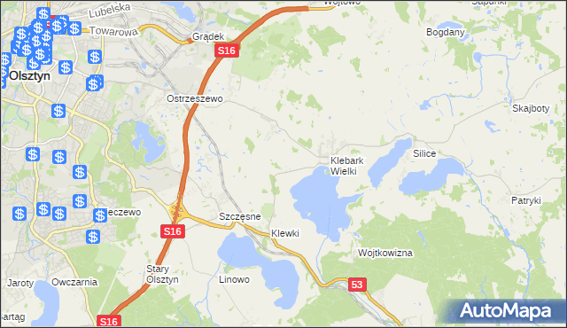 mapa Biedówko, Biedówko na mapie Targeo
